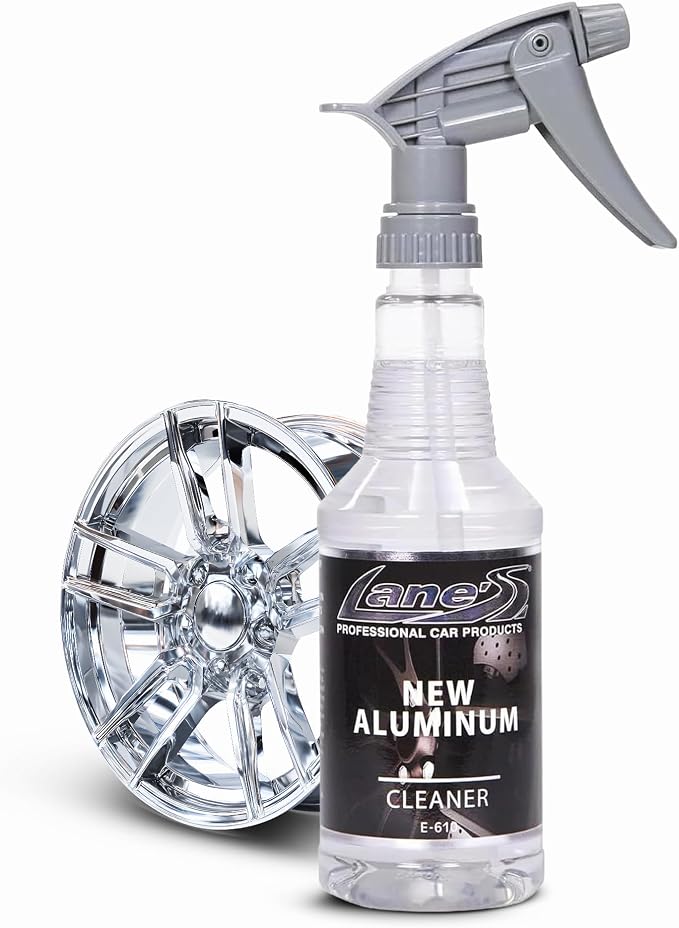 LANE'S New Aluminum Car Wheel Cleaner and Brightener | 16oz (Pack of 1) | Acid Rim Cleaner, Shines & Eliminates Hard Scrubbing | Brake Dust, Oxidation & Rust Remover for Cars, SUVs, Trucks, and More