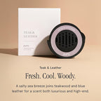 Car Scent Refill - Fragrance for Car Diffuser - Clean & Safe Luxury Diffuser Scent - Long-Lasting Fragrance for 30 Days of Aroma - Teak & Leather