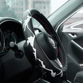 Mountains, Adventure, Outdoors, Camper, Hiking, Mountain Car Leather Steering Wheel Cover - 15-inch Universal Microfiber- Soft & Breathable & Silicone Anti Slip Auto Steering Wheel Wrap