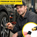 50 Pieces TR413 Valve Stems Tubeless Bulk Rubber Snap-in Valve Stems for 0.453 Inch Rim Holes, Black Standard Length Replacement Tool for Car Tubeless Replacement