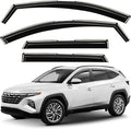 Window Deflectors Smoke Tinted In-Channel Side Window Vent Visor Deflectors Rain Guards Compatible with Tucson 2022-2026 - 4pcs. GW0718