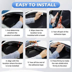 Tape-On Side Window Deflectors for Pilot 2023-2026, Rain Guards Window Visor Rain Guards Vent Guard Shade Deflectors Compatible with Honda Pilot Accessories All-Weather Protection