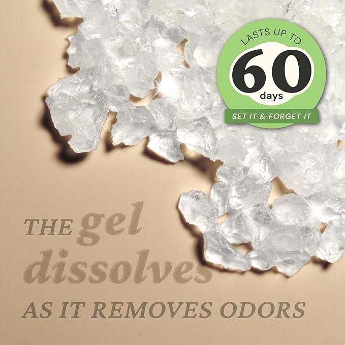 Odor Removing Gel, 15 oz. - Odor Absorbers for Home, Safer Odor Relief, Natural Plant-Based Odor Eliminator, Every 15 oz. lasts 30-60 Days, For Cooking, Trash & Pets