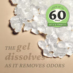 Odor Removing Gel, 15 oz. - Odor Absorbers for Home, Safer Odor Relief, Natural Plant-Based Odor Eliminator, Every 15 oz. lasts 30-60 Days, For Cooking, Trash & Pets