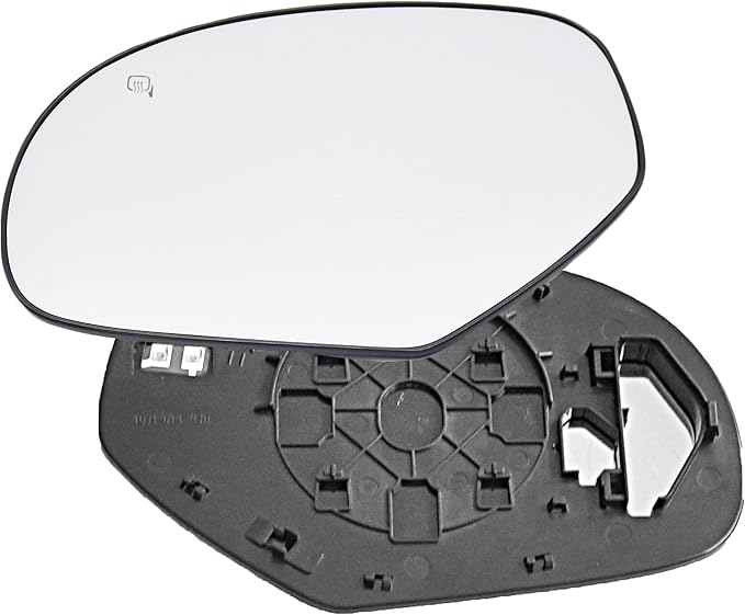 LH Driver Left side Mirror Glass Replacement Power Heated Left Driver Side for 2007-2014 Cadillac Escalade Chevy Silverado Tahoe GMC Sierra Yukon
