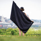 Prints Athletic Running Towel, Full-Sized, Car Seat Cover - Moisture Wicking (Midnight Mile)