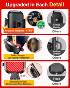 Phone Holders for Your Car Ultimate Military-Grade Car Phone Holder Mount【Patent & Safety Certs】 Upgraded Shockproof Truck Air Vent Phone Mount for iPhone 17 Pro Max 16 Samsung Android,Red