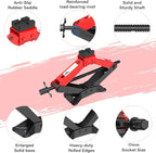 Portable Car Jack Kit 3 Ton, Heavy Duty Scissor Jack for Car, Spair Tire Changing kit with Lug Wrench, Emergency Kit for Car SUV MPV