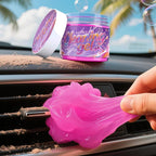 Car Cleaning Gel (Purple,Grape) Dust Cleaning Putty Universal Car Interior Cleaner Keyboard Dust Remover Car Slime Gifts for Men Women girl（1 pack）