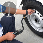Tire Inflator Pressure Gauge for Air Compressor - Digital Air Chuck | 3-250 PSI, 1% Accuracy, 0.1 PSI Resolution, 360° Rotating Chuck, Extended Hose, Dual-Head Chuck, Hard Carrying Case