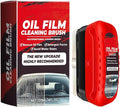 Automotive Oil Film Cleaning Brush with Sprayer，Reusable Glass Oil Film Remover for Car Windows & Windshields，Antifog & Rainproof Glass Cleaning Board 4 FL OZ