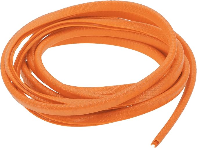 Universal Car Door Edge Protective Sealing Strip U-Type Door Scratch Protection Guard, 9.84ft 300cm, Anti-scratch Collision, PVC Iron, Orange