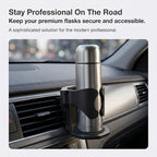 Car Cup Holder, Stable Cup Holder Expander for Car Air Vents, Car Ashtray Holder, Suitable for Sedans SUVs Trucks with Horizontal Blade Vents (Black)