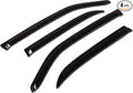 WV-260 Outside Mount Window Visor Deflector Rain Guard Dark Smoke 4-pc Set, Compatible with 2011-2014 Hyundai Sonata