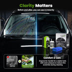 Glass Oil Film Remover, 2026 New Automotive Oil Film Cleaning Brush, Multifunctional Windshield Cleaner, Reusable Glass Oil Film Remover for Car Windows (2 Pack)