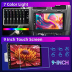 9inch Single Din Touchscreen Car Stereo Compatible with Apple Carplay and Android Auto, Bluetooth Car Radio with Backup Camera