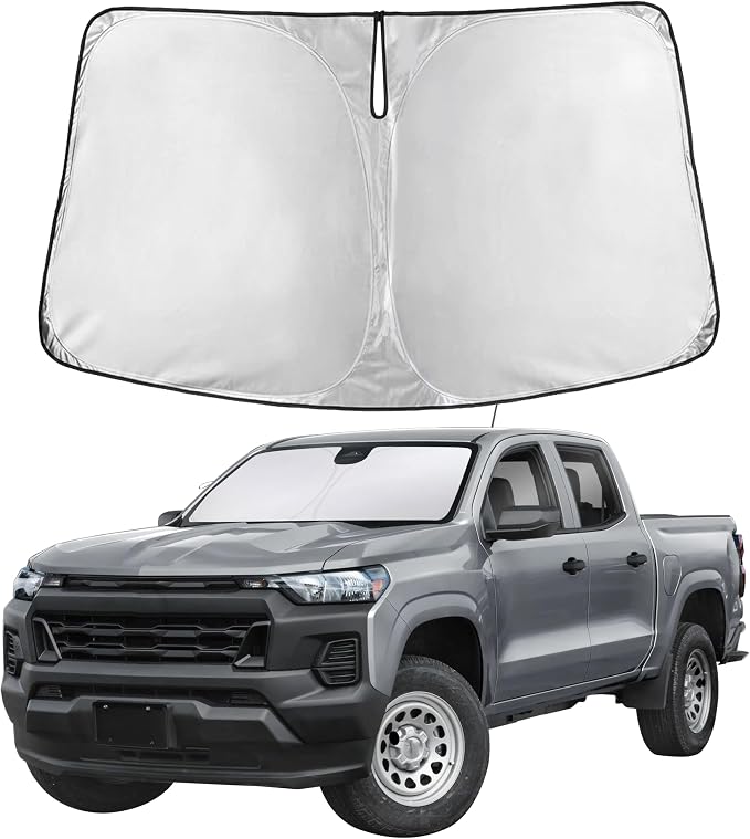 Windshield Sunshade Compatible for Chevrolet Colorado 2023-2024 2025 2026, Sun Visor for Front Windshield & Window Sun Shade Cover, UV Heat Blocker & Protector, Car Accessories