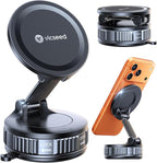 Ultimate for Magsafe Car Mount [98+LBS Strongest Suction] 360° Vacuum Magnetic Phone Holders for Your Car Metal Arm Foldable Cellphone Mount for iPhone 17 16 15 14 13 12 Pro Max Air Android