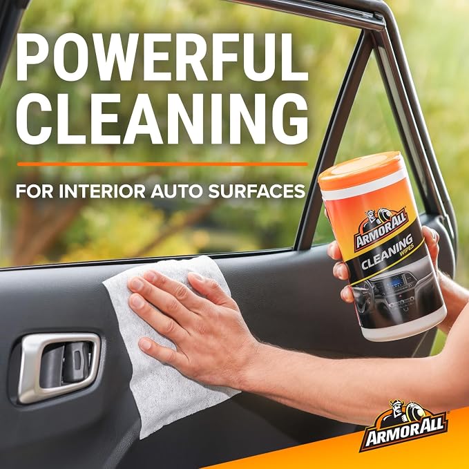 Car Cleaning Wipes, Wipes for Car Interior and Car Exterior, 50 Wipes Each