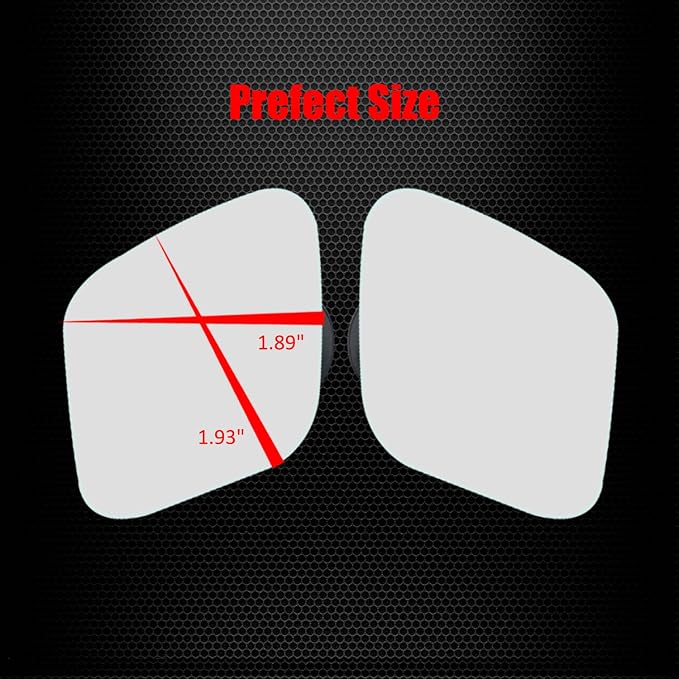 Frameless Blind Spot Mirror, HD Glass Convex Wide Angle Stick on Rearview Blindspot Car Mirror for Car Side Mirror Blind Spot (Rhombus, Pack of 2)