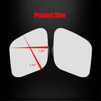 Frameless Blind Spot Mirror, HD Glass Convex Wide Angle Stick on Rearview Blindspot Car Mirror for Car Side Mirror Blind Spot (Rhombus, Pack of 2)