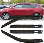 4pc Original Shatterproof Rainproof Side Window Wind Deflectors for Chevrolet 2009-2017 Traverse,Outside Mount Rain Guards Set,Nice Looking Window Visor for Car,Vent Deflector for Traverse 09-17 94161