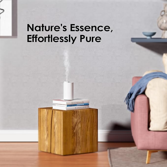 Waterless Diffuser for Essential Oil, Car Diffsuer, Battery Operated Nebulizer, 0.7 Fl Oz/ 20mL, Mini Scent Air Machine, 3 Timers & 3 Mist Levels for Home, Room, Car, Office - AN6 Green Lily