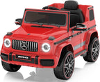 Licensed Mercedes-Benz G63 Car for Kids, 12V 7AH Ride on Car w/Parent Remote Control, LED Headlights, Music Player & Horn, Soft Start, Low Battery Prompt, Kids Electric Car, Red