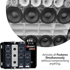 Crx4 Electronic 4 Way Crossover Rca Channels 8 Volts Rms Car Audio Processor Stereo Equalizer Great for Low/High with Bass Boost, Compact Size