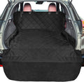 SUV Cargo Liner for Dogs, Upgraded Extra Large Water Resistant Pet Cargo Cover Dog Seat Cover Mat for SUVs with with Bumper Flap for Full-Size SUVs Vans, Black