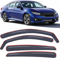 in-Channel Window Deflectors for Honda Civic Sedan 2016-2021, Not Fit Hatchback Model or Coupe Model, Wind Deflectors for Cars, Light Smoky Blue, 4PCS