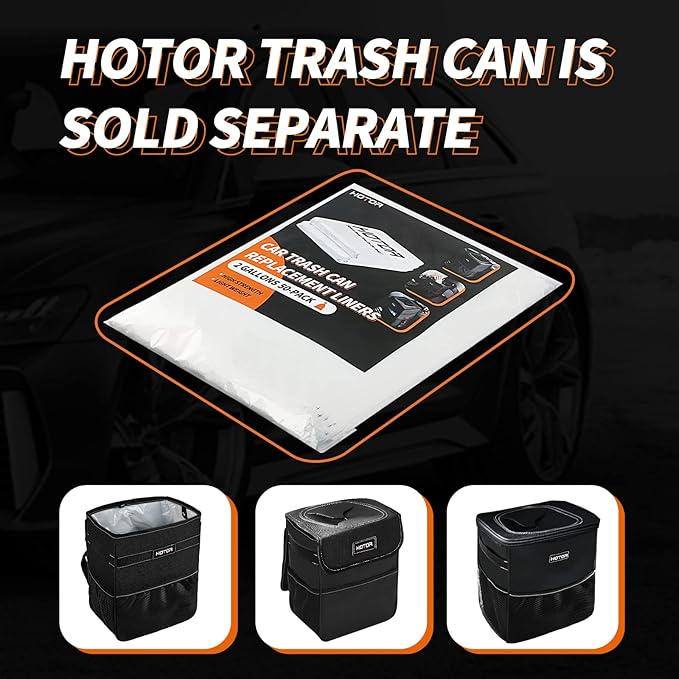 Car Trash Bags, Liner Refills (50-Pack), (Trash Can is not Included)