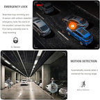 4 Channel Dash Cam 360° View, 1080P Front and Rear Inside, Left Right Dash Camera for Cars, Night Vision, WiFi & APP Control, G-Sensor, Loop Recording with 64GB SD Card (Y108WiFi+64G)