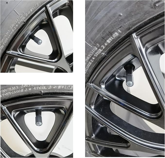 4PCS Car Tire Valve Stem Caps, Air Caps Cover, Universal for Cars, SUVs, Bike, Trucks and Motorcycles, Car Wheel & Tire Exterior Accessories-Glossy