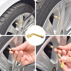 Tire Valve Extension, 8.25 Inch Flexible Valve Stem Extenders with 135 Degree Brass Schrader Tire Valve Extension Adaptor Compatible for Cars Truck Motorcycle Bike Scooter