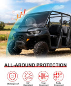 UTV Windshield Cover Compatible with Can-Am Defender 2016-2026 and Polaris Ranger XP 1000 2017-2026 (Not RZR), Waterproof Transport Protector for Ice and Snow