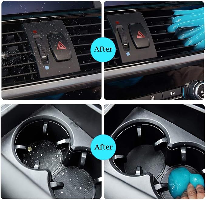 Car Cleaning Gels 4-Pack,Universal Auto Detailing Tools Car Interior Cleaner Putty, Dust Cleaning Mud for PC Tablet Laptop Keyboard, Camera, Printers, Calculator (4Pack)