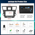 [4G+64G] Car Radio for Toyota Highlander 2008-2013 with Wireless CarPlay Android Auto,10.1” Touchscreen Android 15 Car Stereo with Mirror Link 5GWiFi GPS,Bluetooth,FM/RDS SWC EQ+Backup Camera