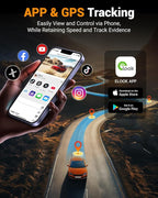 4K Dual Dash Cam with WiFi GPS, Voice Control, 4K+1080P Front and Inside Car Camera, UHD Night Vision, Dash Camera for Cars with 3" IPS Touch Screen, 24H Parking Mode, G-Sensor, 32GB Card