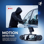 4 Channel 360° Dash Camera Front and Rear Inside Left Right, 3.16 Inch Dash Cam for Cars, Built-in Night Vision, Sensitive Motion Detection 24/7 Recording Parking Mode Monitor Reversing Help