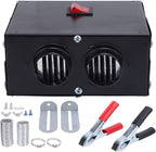 2 Hole Car Heater, 12V 600W Fast Heating, Portable Windshield Defroster with 2 Port Design, Low Noise, for Truck Vehicle Winter