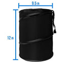 Automotive Waterproof Portable Collapsible Large Trash Can Garbage Container fits Most Cars,Polyethylene,SUVs,and Trucks Gray
