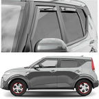 GrandWheel Window Deflectors Smoke Tinted in-Channel Side Window Vent Visor Deflectors Rain Guards Compatible with Kia Soul 2020-2026 - 4pcs. GW0791