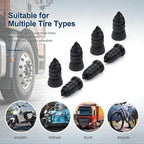 60 PCS Tire Repair Rubber Nails, Spiral Rubber Screw Tire Plug Kit for Tubeless Tires, Quick Self-Service Puncture Repair Tool for Cars, Trucks, Motorcycles, Tractors (61PCS Screwdriver included)