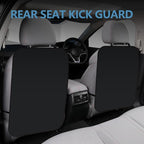 2PCS Kick Mats Back Seat Protector, Waterproof Oxford Car Front Seatback Protector for Kids, Seat Back Kick Mat Organizer with 2 Mesh Pockets, Universal Car Accessories (Regular)