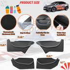 4Pcs Car Door Pocket Organizer Tray for 2026 Tesla Model Y Juniper | Door Pocket Liners, Full-wrap TPE Inserts, Waterproof & Anti-Scratch, Easy to Remove & Clean, Protector Interior Accessories