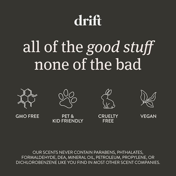 Drift Car Air Freshener - The Original Wood Air Freshener - Car Odor Eliminator - Long Lasting Scent - Metal Clip - Essential Oils - Clean Ingredients - Amber Scent 3 Pack Starter Kit - CLIP INCLUDED