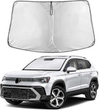 Windshield Sunshade Compatible for Volkswagen VW Taos 2022-2024 2025 2026, Sun Visor for Front Windshield & Window Sun Shade Cover, UV Heat Blocker & Protector, Car Accessories