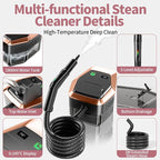 Steam Cleaner for Home & Car, 3-Level Adjustable Steamer for Cleaning with Temp Display,15s Fast Heat,1.8L Large Tank, 4Bar Powerful Steam for Grout,Grease,Tile,Couch,Toilet, Car Detailing,Windows