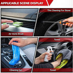 63PCS Car Wash Cleaning Kit,Car Wash Brush with Long Handle,Car Detailing Kit with Foam Gun,Car Cleaning Supplies,Handheld Vacuum, Car Detailing Kit (62PCS)